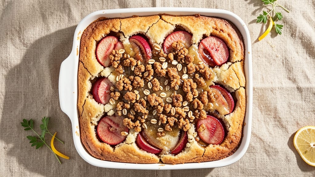 Apple Crisp Coffee Cake Recipe: Spiced Apple Streusel Over Moist Coffee Layers
