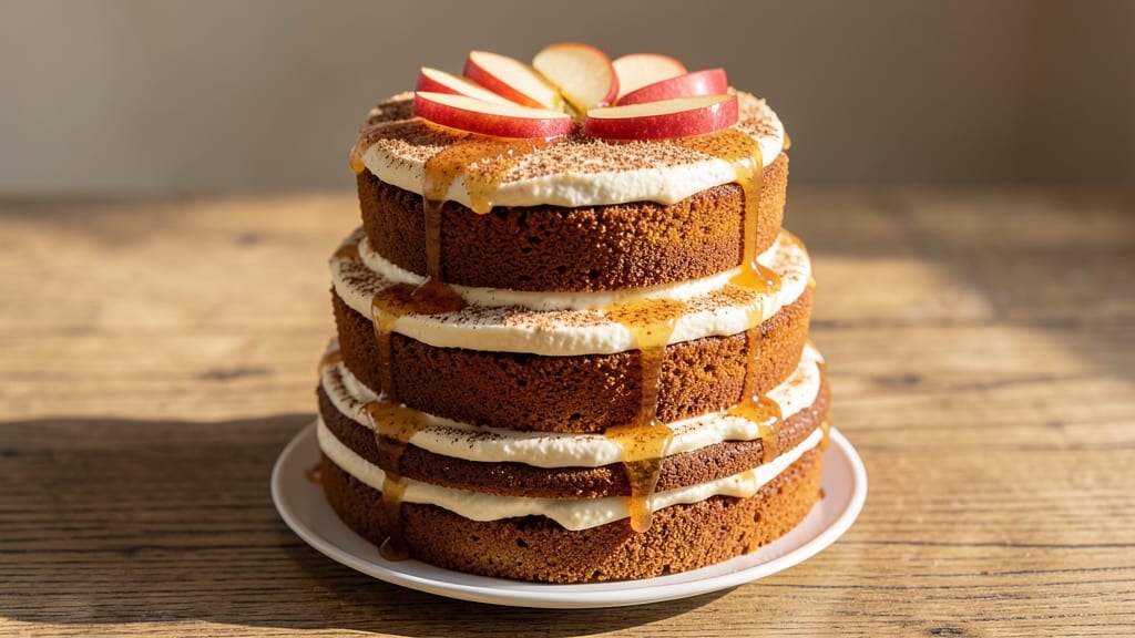 Apple Cider Layer Cake Recipe: Spiced Streusel Crown Over Moist Apple Layers