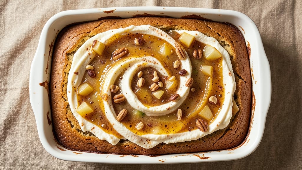 Applesauce Sour Cream Coffee Cake Recipe: Spiced Apple Swirl With Buttery Crust
