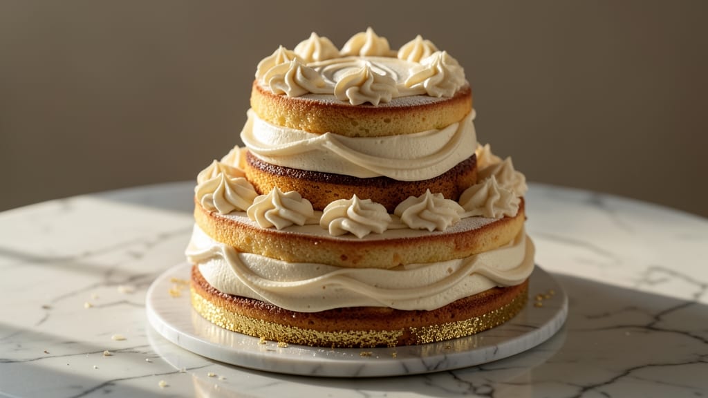 Almond Wedding Cake Frosting Recipe: Ultra-Smooth Vanilla Bean Swirls