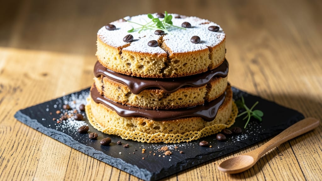 Amaury Guichon's Cake Recipe: Moist Layers Crowned With Crispy Chocolate Ganache