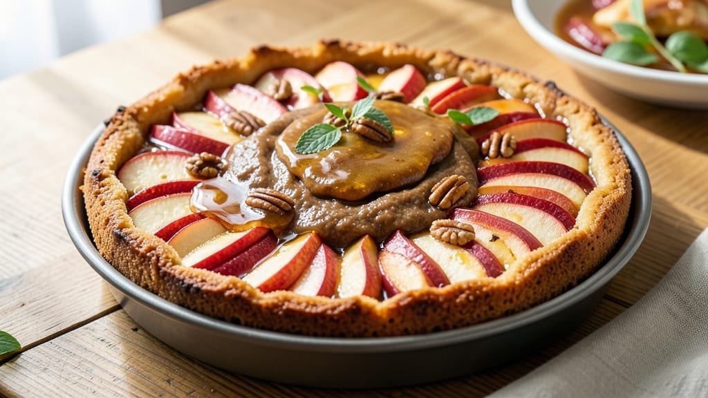 Apple Honey Upside Down Cake Recipe: Caramelized Apples and Buttery Streusel Crunch