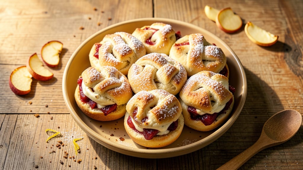 Apple Cheesecake Buns Recipe: Buttery Twists With Apple-Cream Cheese Swirl