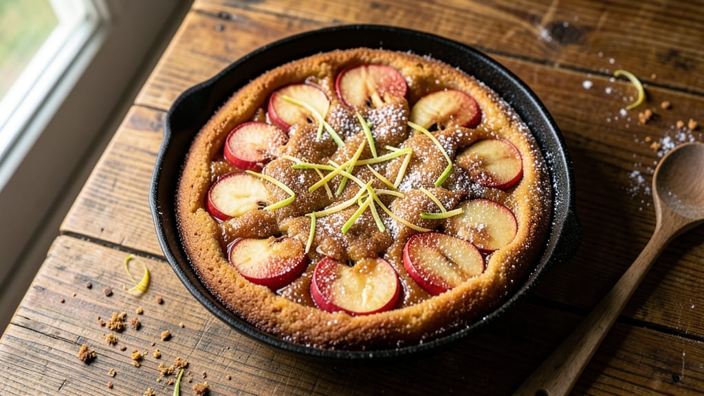 Apple Ginger Upside Down Cake Recipe: Warm Spice Caramelized Apples Under Buttery Crust