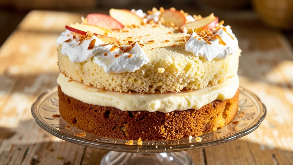 Apple and Coconut Cake Recipe: Tropical Layers of Sweet and Creamy Bliss