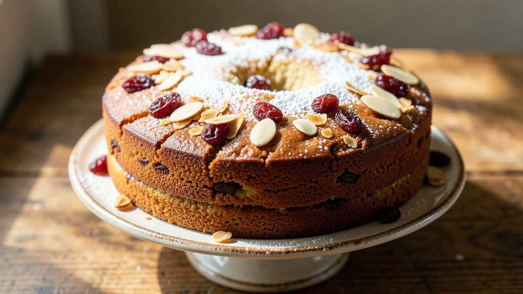 Almond Meal Fruit Cake Recipe: Nutty Moistness With Spiced Fruit Layers