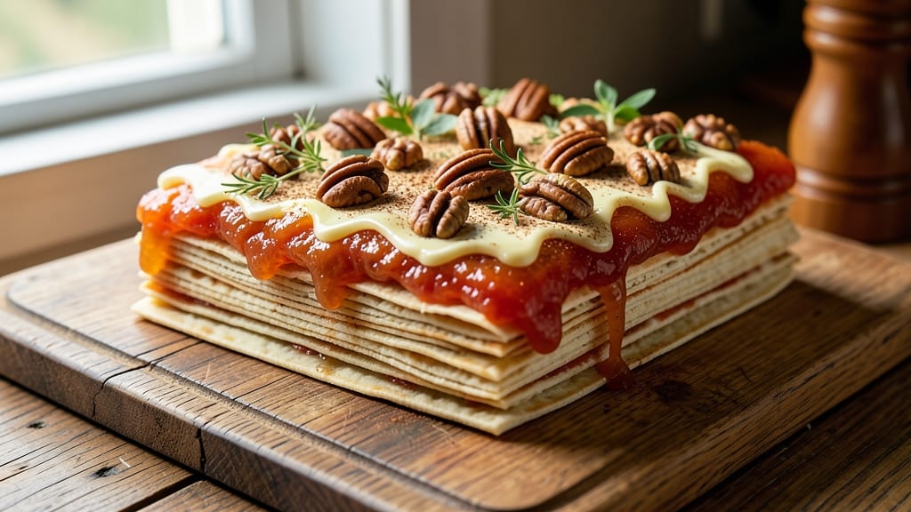 Armenian Cake Recipe: Spiced Walnut and Apricot Layers in One Pan