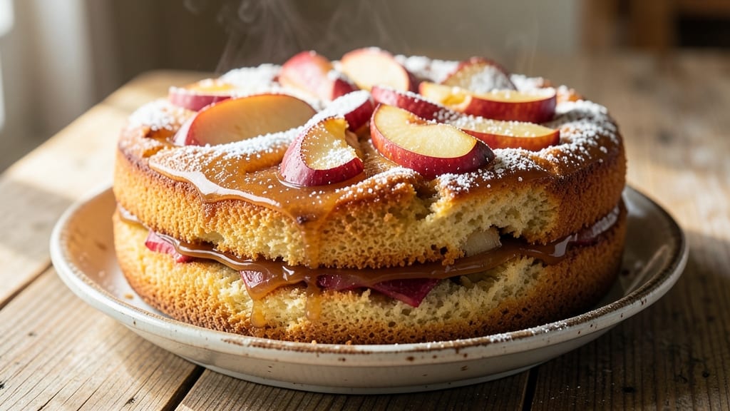 Apple Cake Recipe With Condensed Milk And Flour: Ultra-Moist Layers With Caramelized Apple Swirl