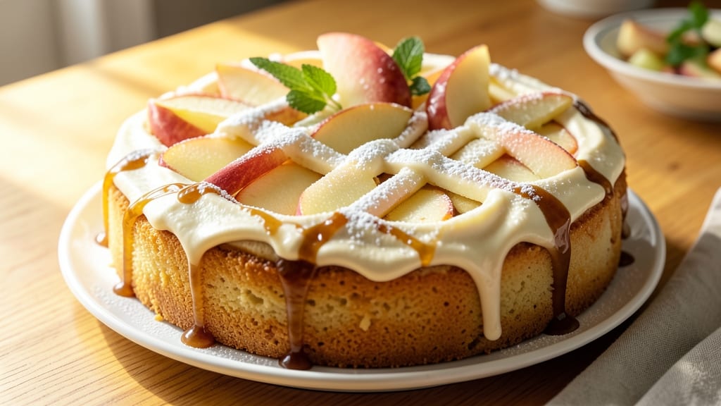 Apple Cake Recipe With Cake Mix and Fresh Apples: Spiced Apple Filling Over Moist Vanilla Layers