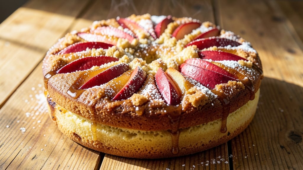 Apple Cake Recipe in Tube Pan: Spiced Apple Streusel Crown Over Moist Layers