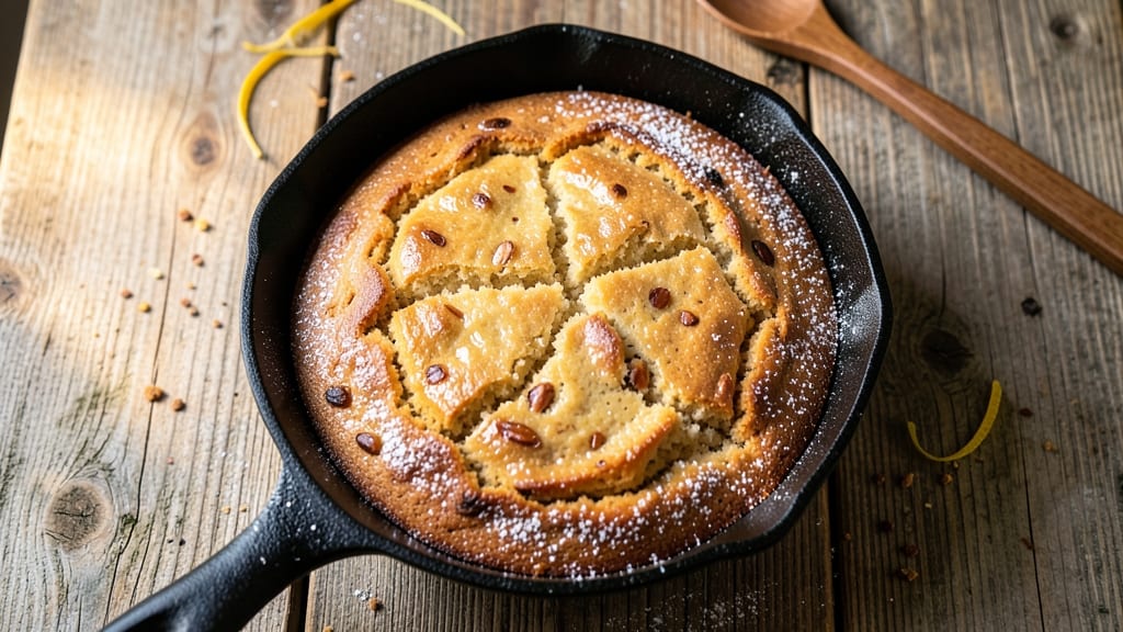 Almond Skillet Cake Recipe: Nutty Crunch Meets Warm Vanilla Magic