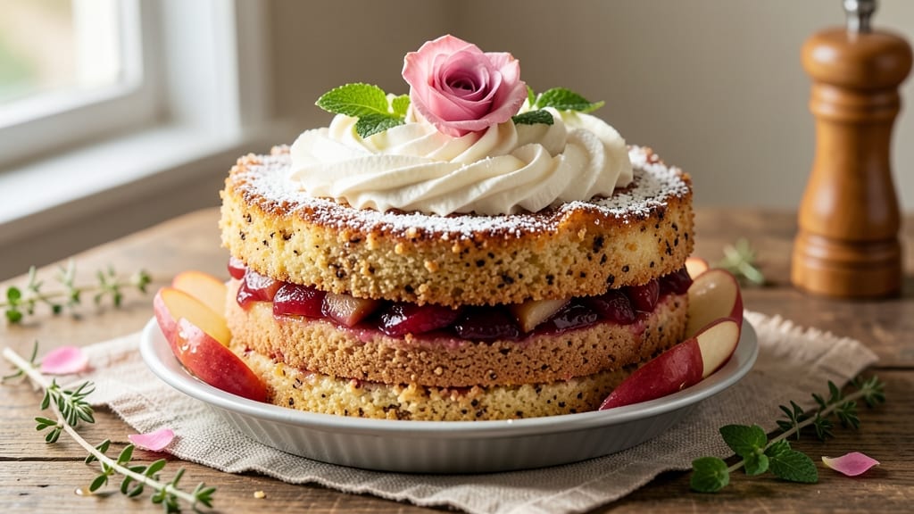 Apple Rose Cake Recipe: Floral-Layered Elegance With Buttery Crust