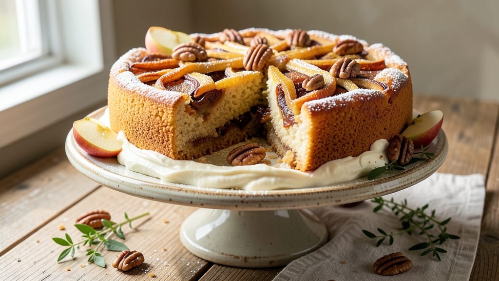 Apple Cake Recipe Using Dried Apples: Warm Spice Infusion and Buttery Streusel Crown