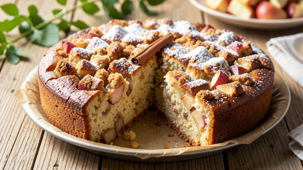 Apple Cinnamon Breakfast Cake Recipe: Warm Spiced Streusel Crown Over Moist Apple Layers